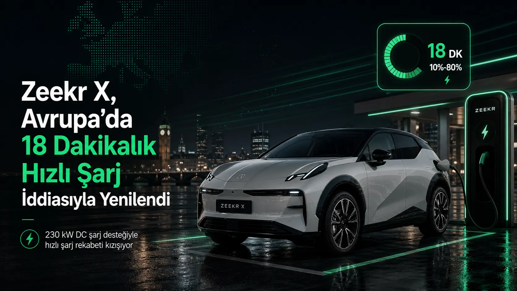 Zeekr X, Avrupa’da 18 Dakikalık Hızlı Şarj İddiasıyla Yenilendi