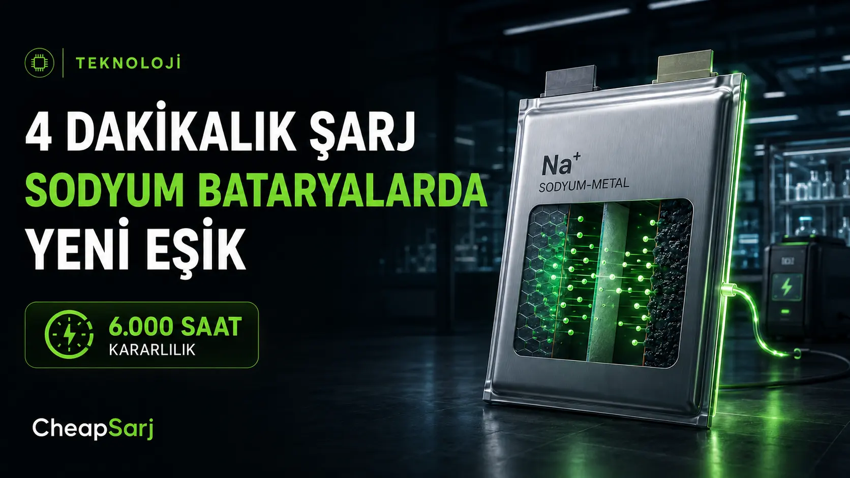 4 Dakikalık Şarj Hızına Ulaşan Sodyum-Metal Bataryalarda Yeni Eşik