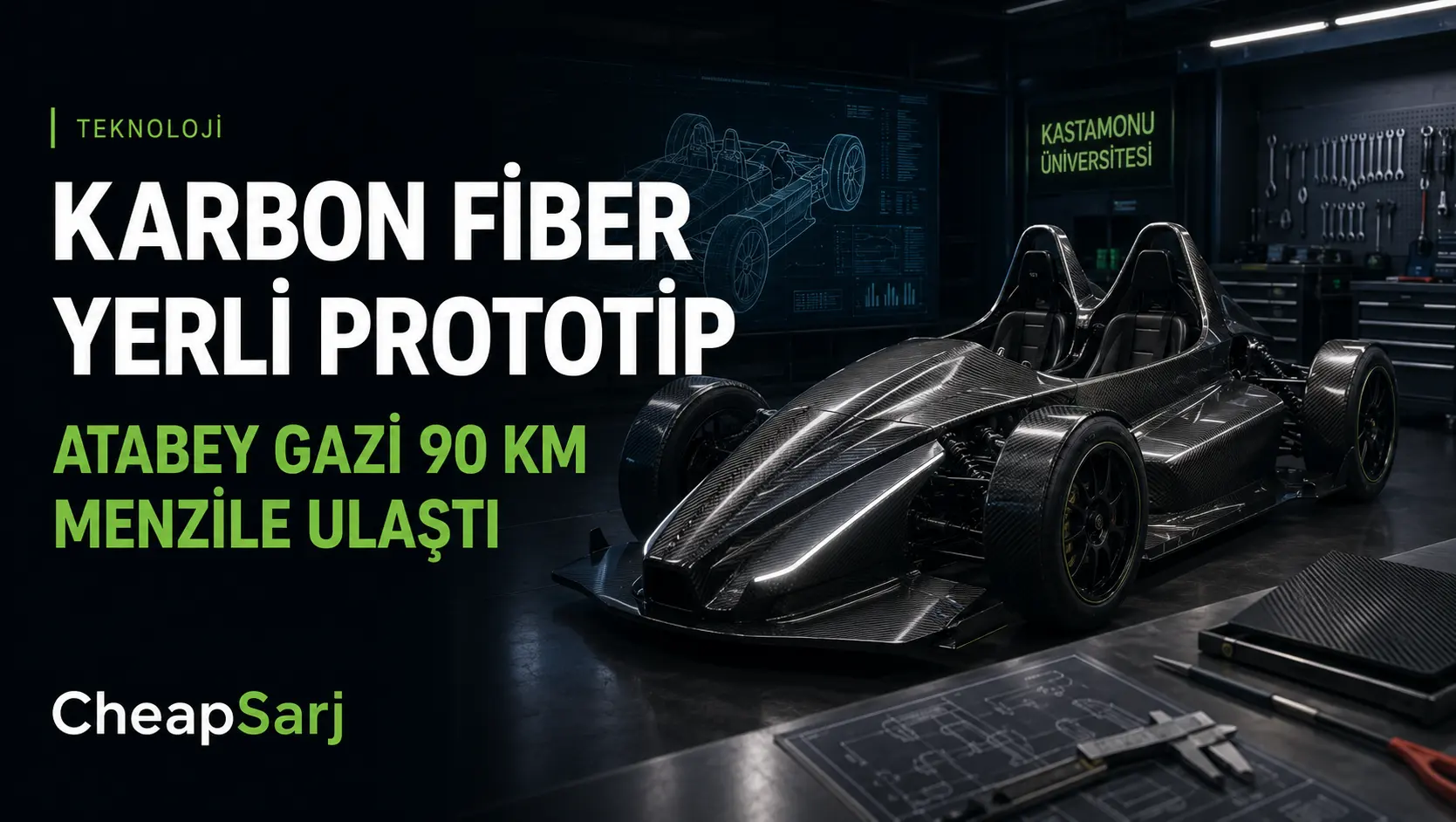 Kastamonulu Öğrencilerden Karbon Fiber Elektrikli Araç: Atabey Gazi 90 Km Menzile Ulaştı