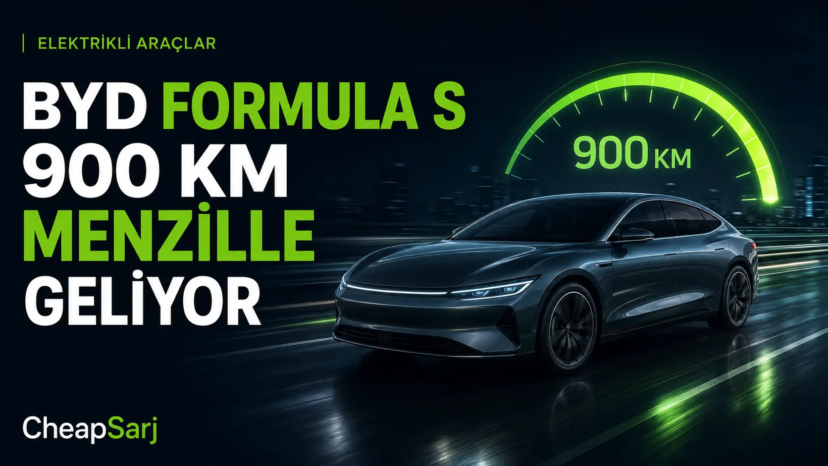 BYD Formula S İçin 900 Kilometreye Varan Menzil Açıklandı