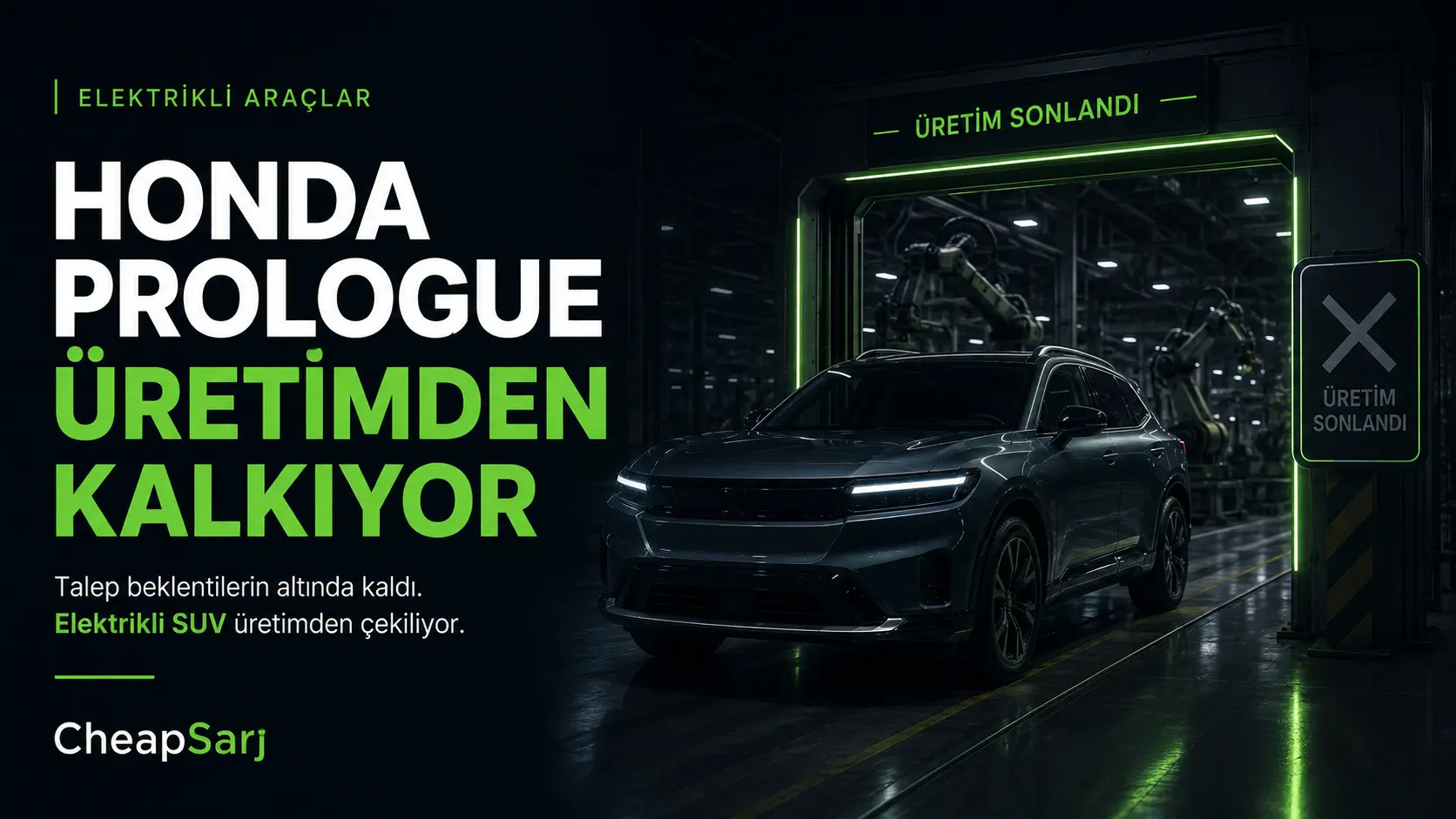 Honda Prologue'un Üretimi 2026 Model Yılıyla Sona Eriyor