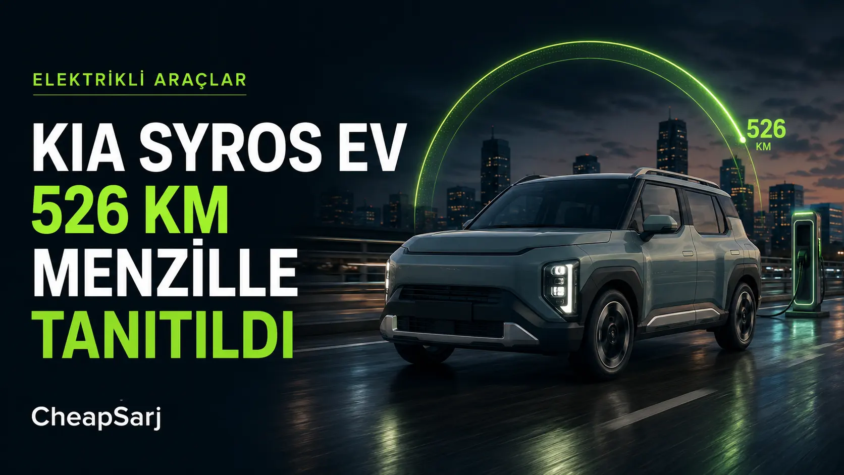 Kia Syros EV 526 Kilometreye Varan Menzille Tanıtıldı