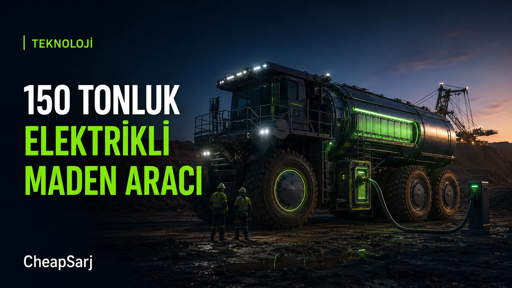 150 Tonluk Elektrikli Maden Aracı Ağır İş Makinelerinde Yeni Dönemi Gösteriyor