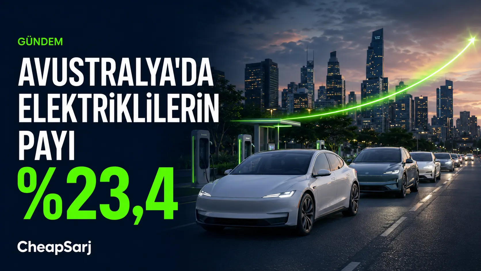 Avustralya'da Elektrikli Otomobillerin Payı Bir Yılda İki Katından Fazla Arttı