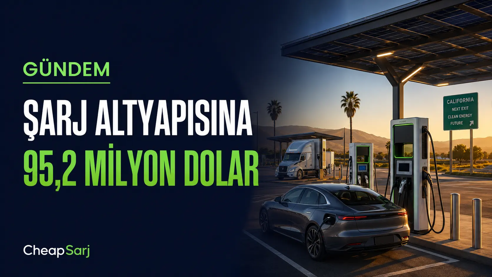 Kaliforniya Şarj Altyapısına 95,2 Milyon Dolar Ayırdı