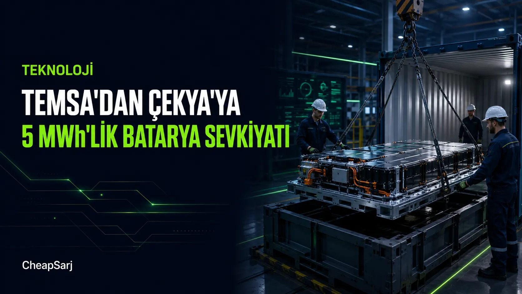 TEMSA'dan Çekya'ya 5 MWh'lik Batarya Sevkiyatı