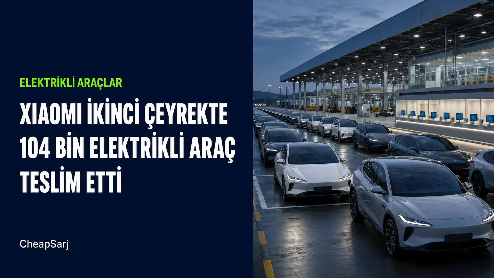 Xiaomi İkinci Çeyrekte 104 Bin Elektrikli Araç Teslim Etti