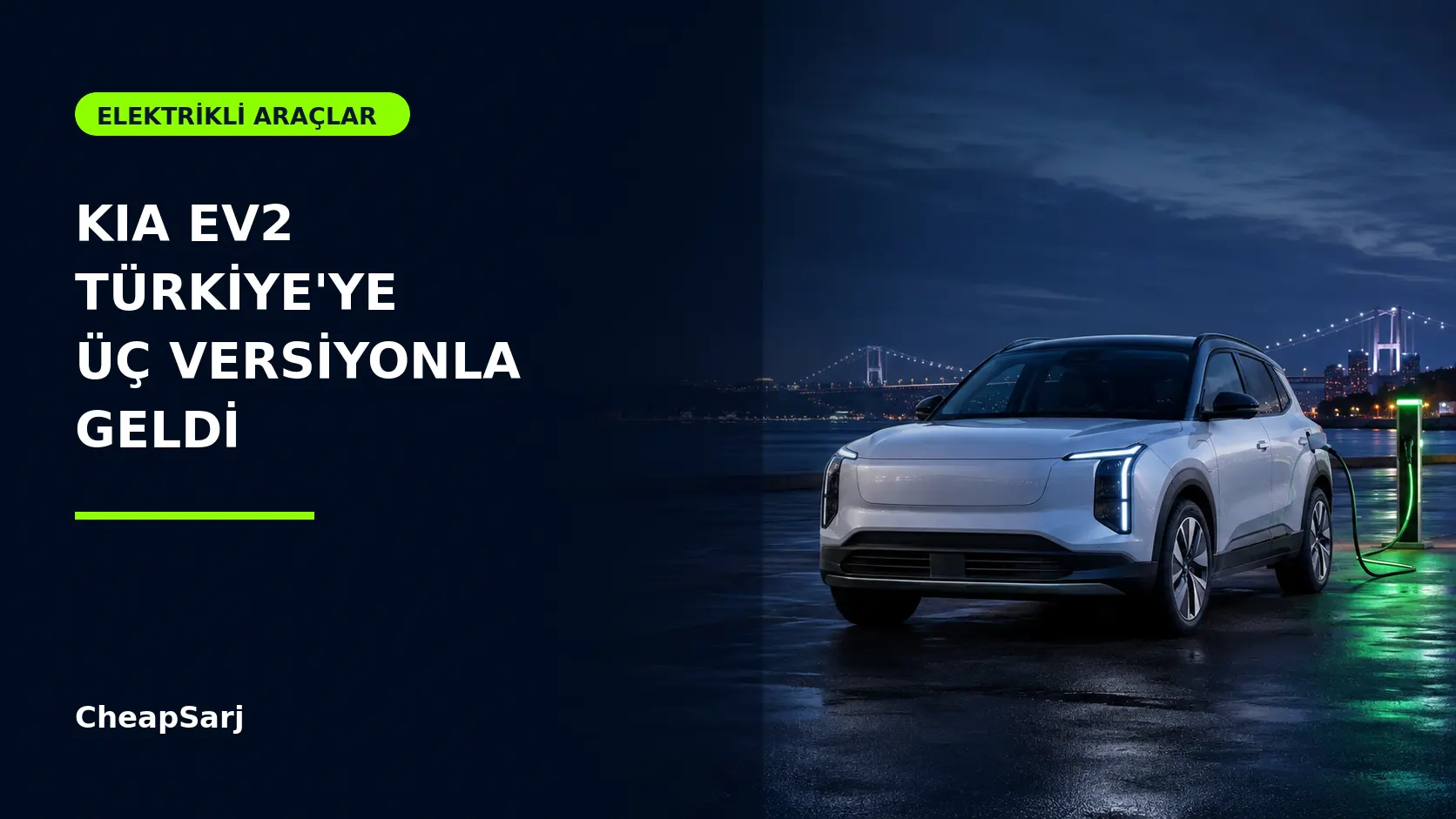 Kia EV2 Türkiye'ye Üç Versiyon ve 641 Km Şehir İçi Menzille Geldi