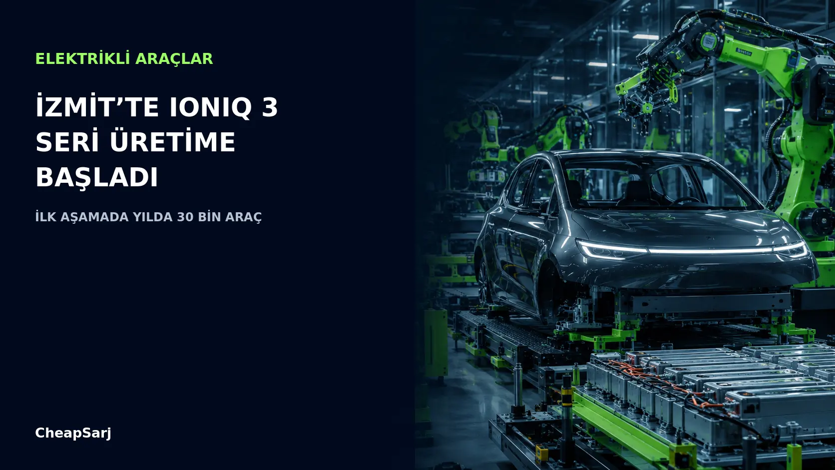 Hyundai, İzmit’te IONIQ 3’ün Seri Üretimine Başladı