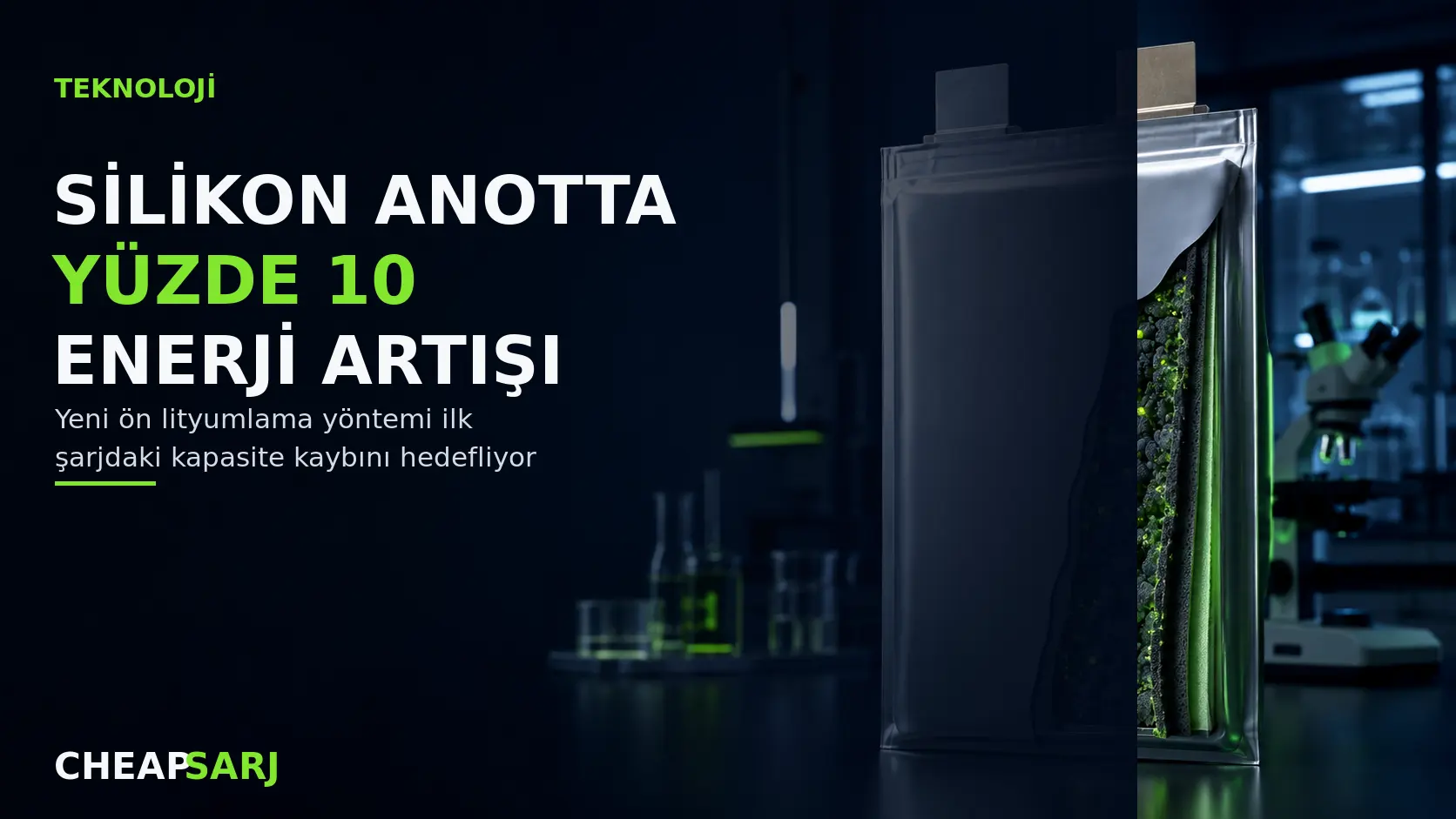 Silikon Anotlarda İlk Kayıp İçin Yeni Lityum Takviyesi