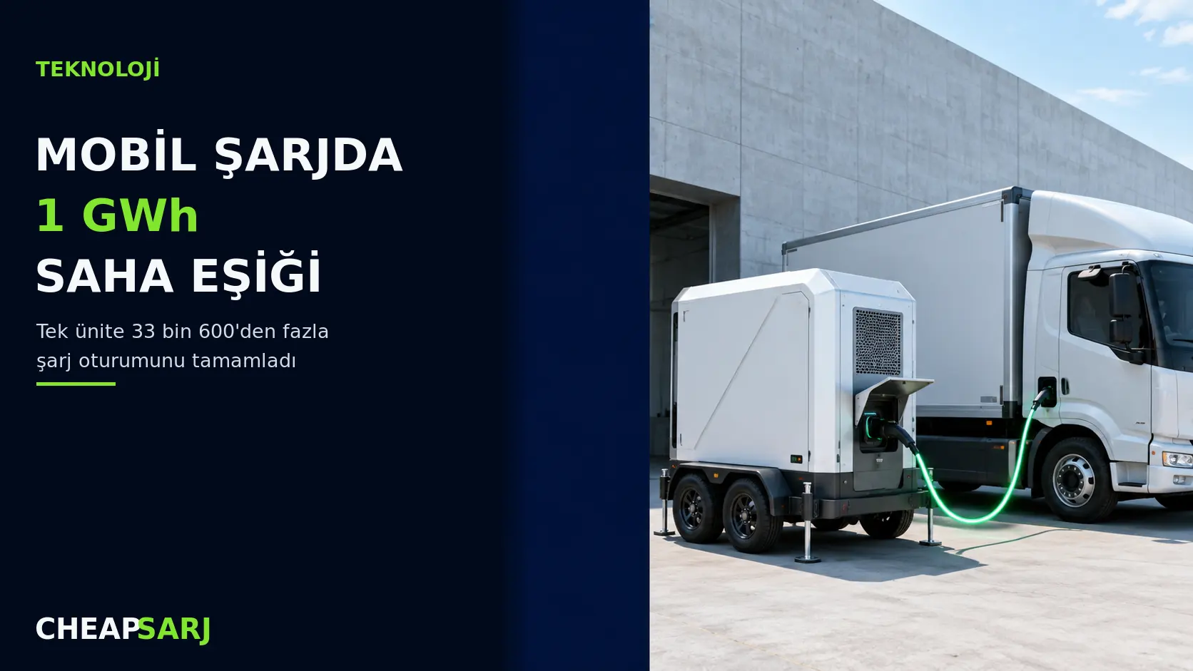 Mobil Xos Hub Tek Ünitede 1 GWh Şarj Eşiğini Aştı