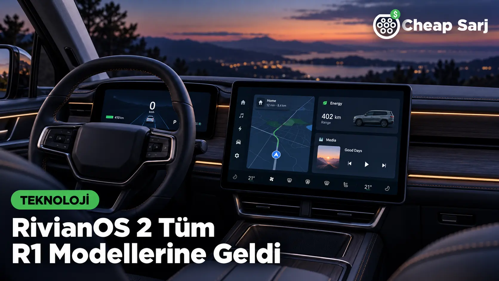 RivianOS 2 Tüm R1 Modellerine Geldi