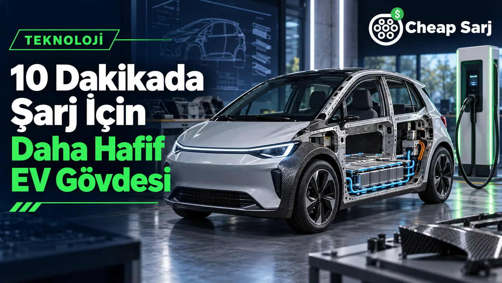 10 Dakikada Şarj İçin Daha Hafif EV Gövdesi