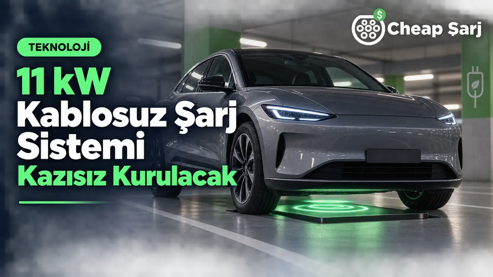 11 kW Kablosuz Şarj Sistemi Kazısız Kurulacak